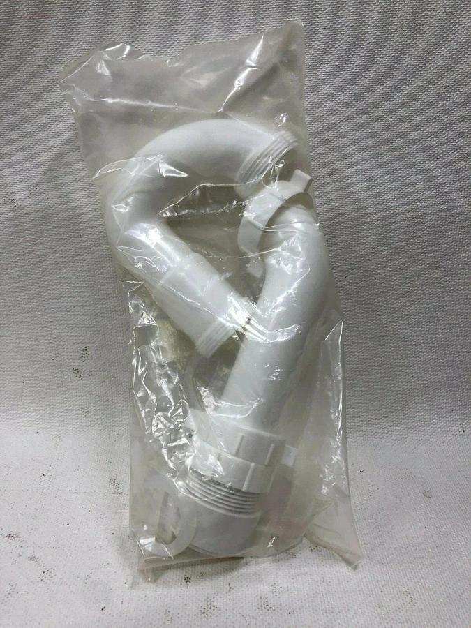 Used Watts 1-1/2” PVC P-Trap (Lot of 2) with Trap Adaptor and 3 nuts, 3 washers