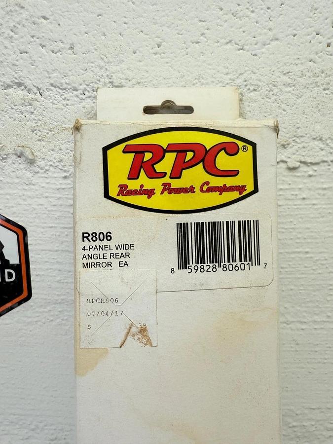 Used RPC (Racing Power Company) R806, 4-Panel Wide Angle Rear Mirror *NEW*