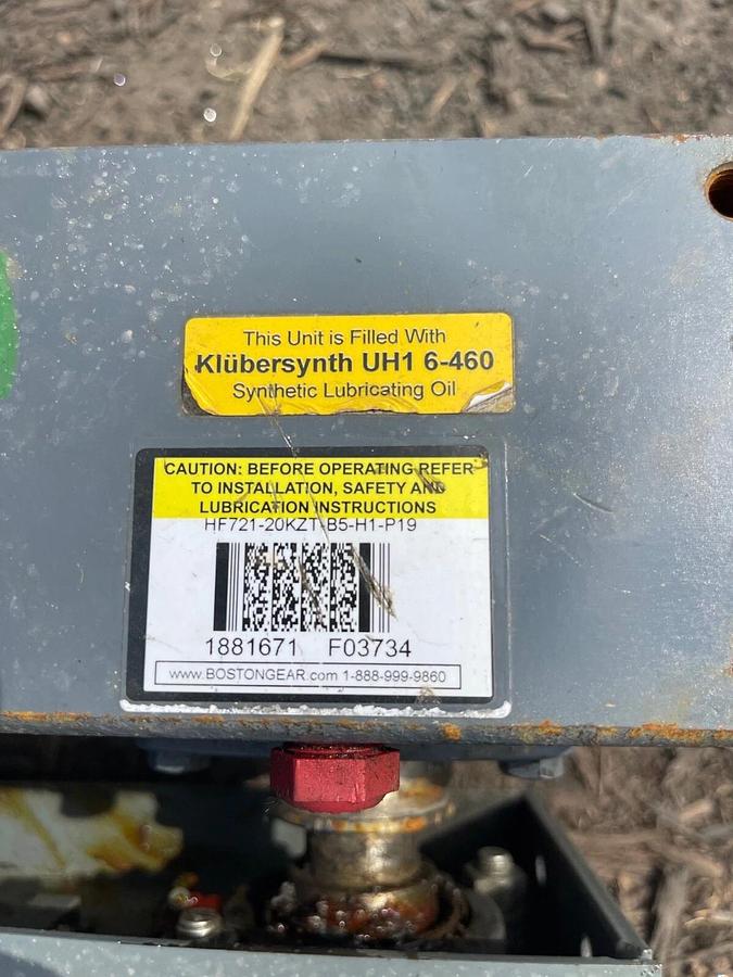 Used Conveyor Belt W:33.75” L:144” Longitudinal Groove Belt, Baldor 1/2Hp 1725 RPM