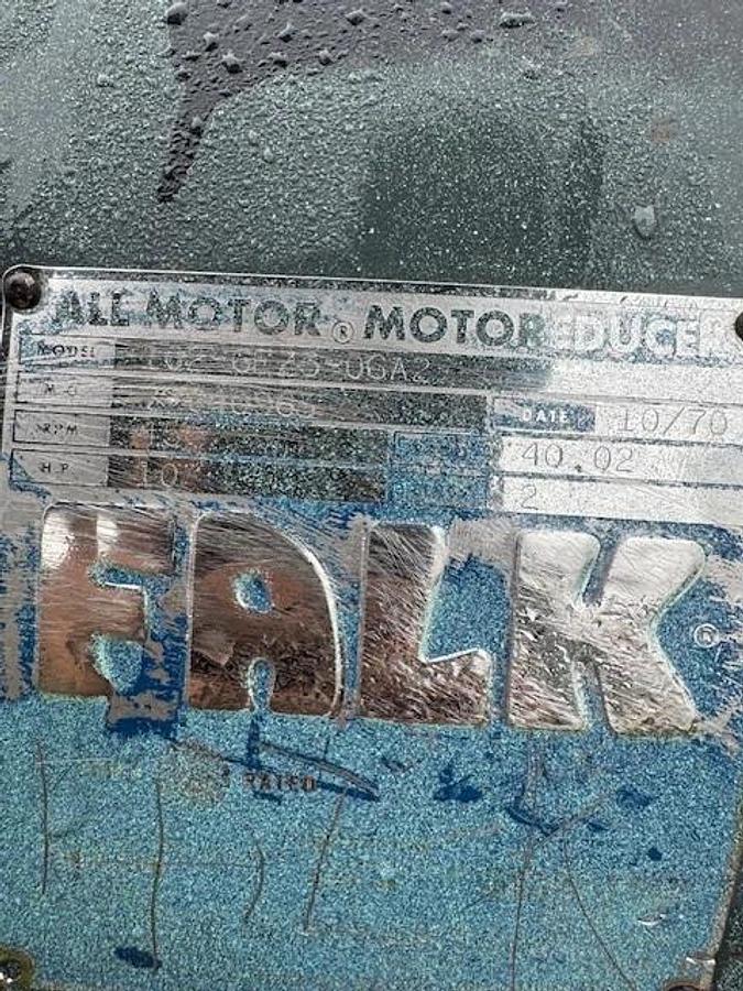 Used Falk 102-6EZ3-06A1 Gear Reducer, 40.02 Ratio, 3-3/8” Shaft