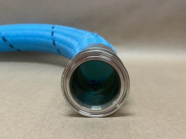 Used 32WCP1010S6-27 27" Conventional PTFE Blue Polypro Braided Hose