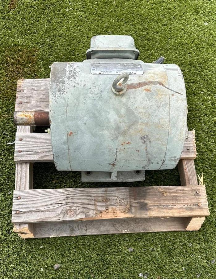 Used Toshiba 0036DPSA21A-P 3Hp Motor @ 1160RPM, 230/460V, 3 Phase, 213T Frame, 60Hz