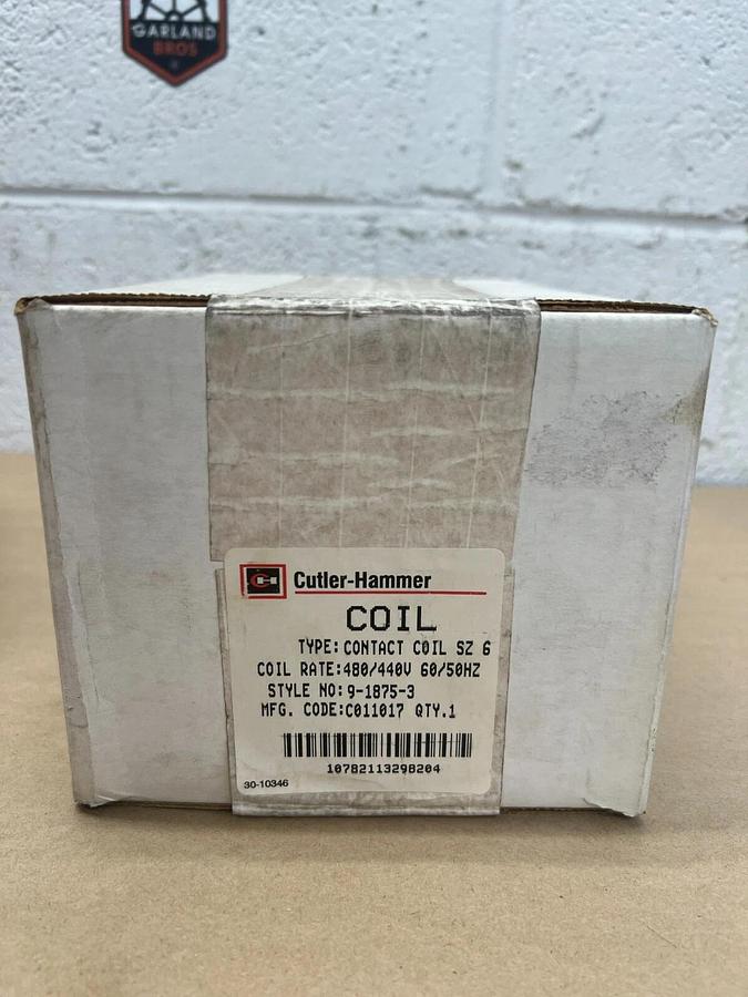 Cutler Hammer 9-1875-3 Size 6 Contact Coil 480/440V, 60/50Hz