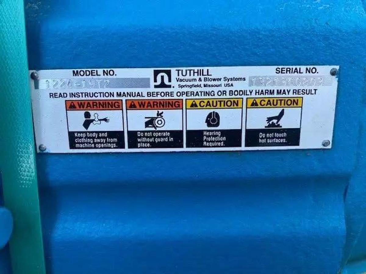 Used Tuthill 1224-19T2 Positive Displacement Blower, Vertical Configuration