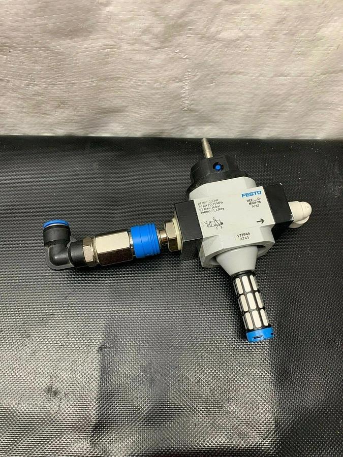 Used Festo HEE-…-D-MIDI-24 A743 (172944) Pneumatic Shut Off Valve