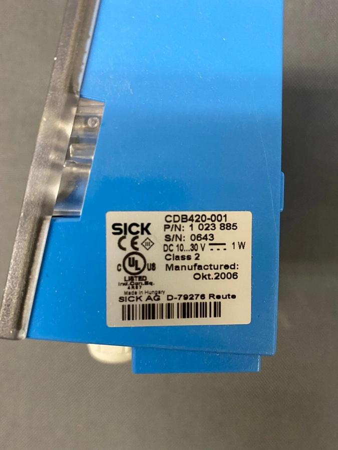 Used Sick CDB420-001 1023885 Barcode Scanner Connection Module