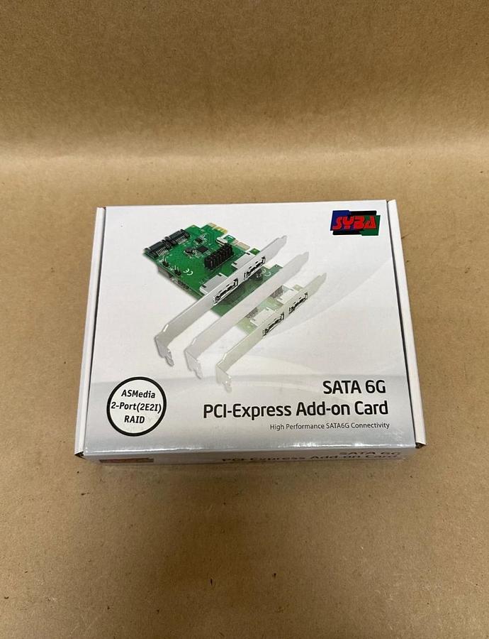 Used SYBA SD-PEX40100 PCI-Express 2-Port SATA 6G RAID *FACTORY SEALED*