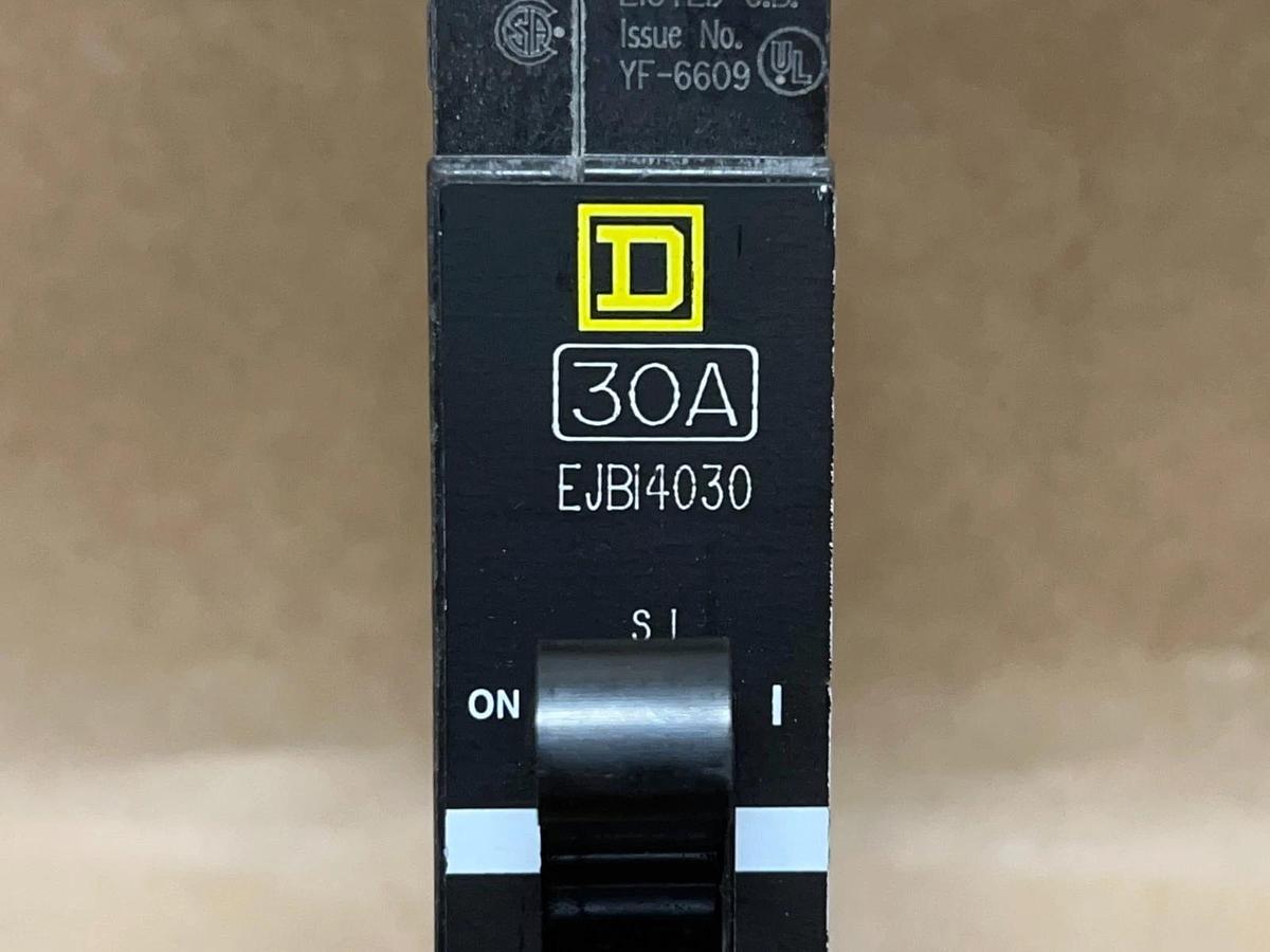 Used Square D EJB14030 Thermal-Magnetic Circuit Breaker, 30A