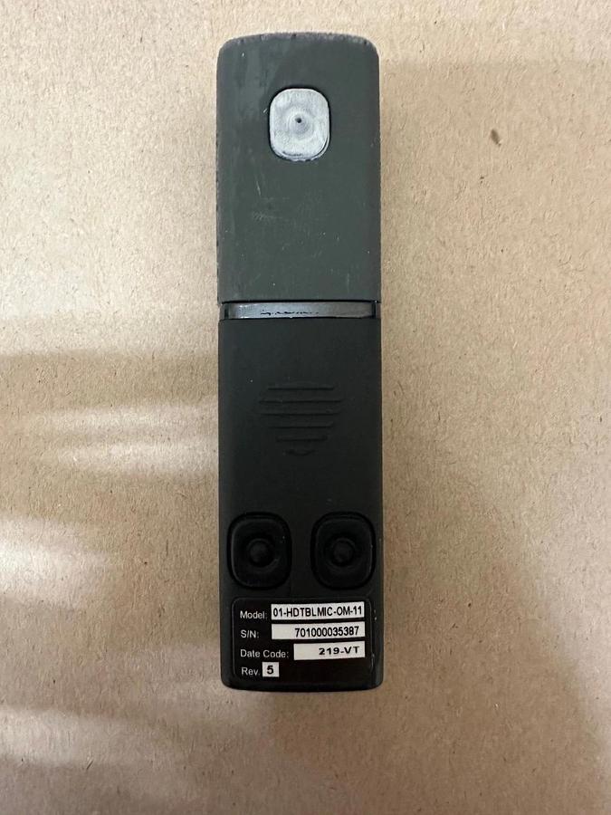 Used Revolabs 01-HDTBLMIC-OM-11 HD Omnidirectional Wireless Microphone *NEW*