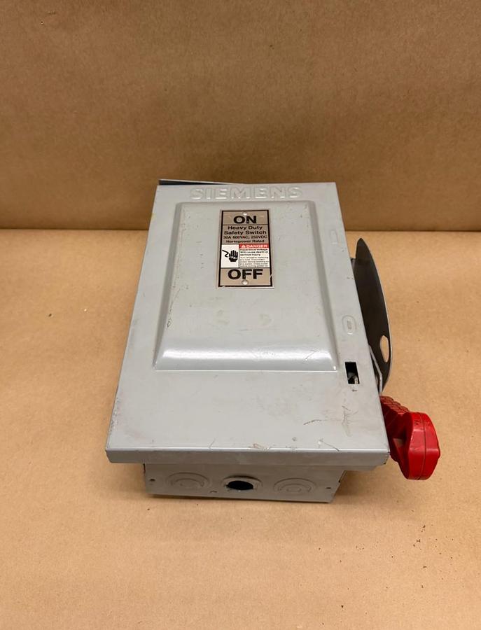 Used Siemens HNF361R Heavy Duty Safety Switch, 30A, 600VAC, 250VDC