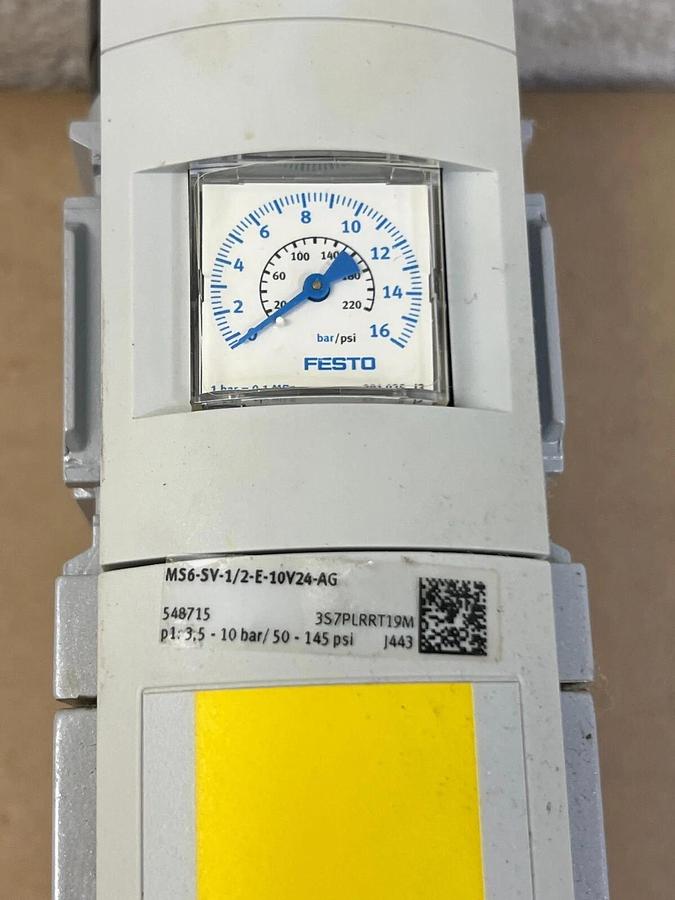 Used Festo MS6-SV-1/2-E-10V24-AG Soft Start Valve
