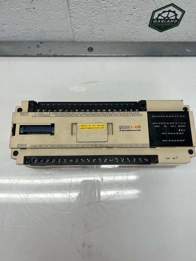Used Mitsubishi F2-40MS Melsec F 2-40M Programmable Controller *Powers Up*
