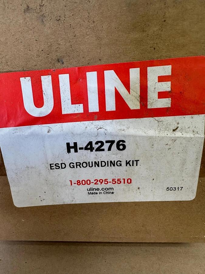 Used ULINE H-4276 ESD Grounding Kit *FACTORY SEALED NEW*