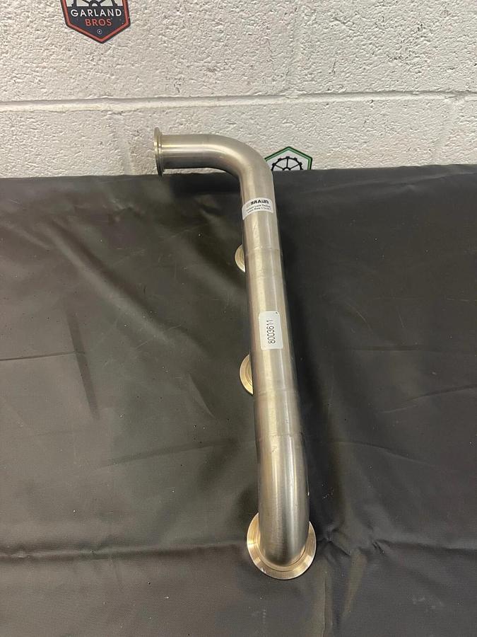 Used M Braun 304 Stainless Steel Sanitary Pipe w/ KF40 Flange 8003611