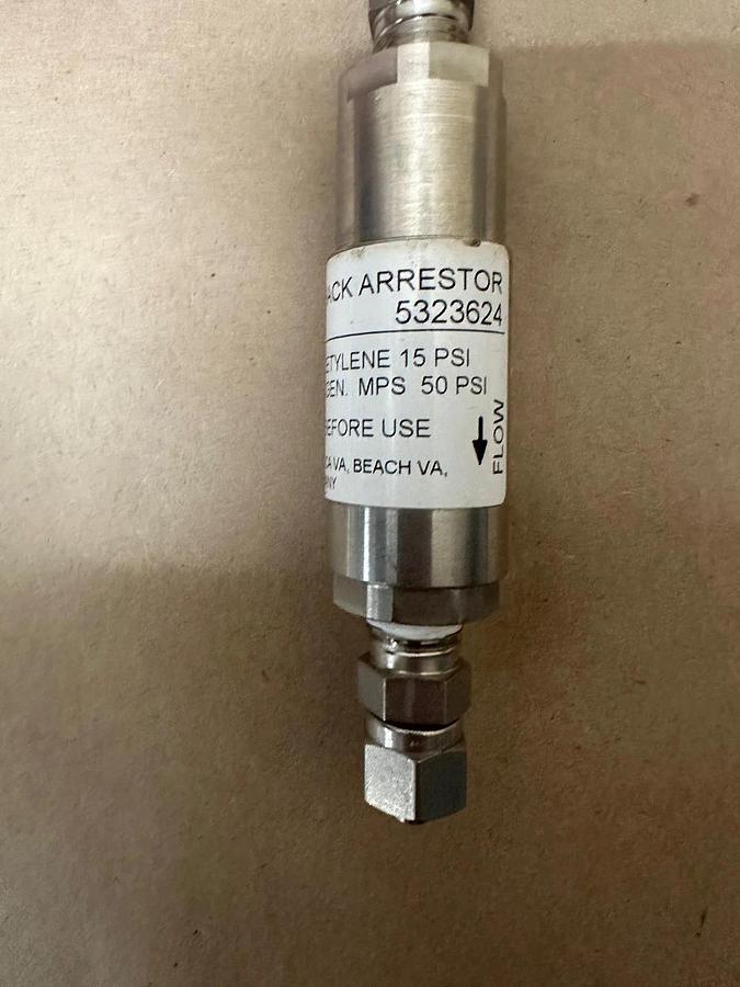 Used CONCOA 5323624 Flashback Arrestor