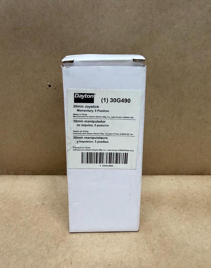 Used Dayton 30G490 30mm Joystick, Momentary, 5 Position