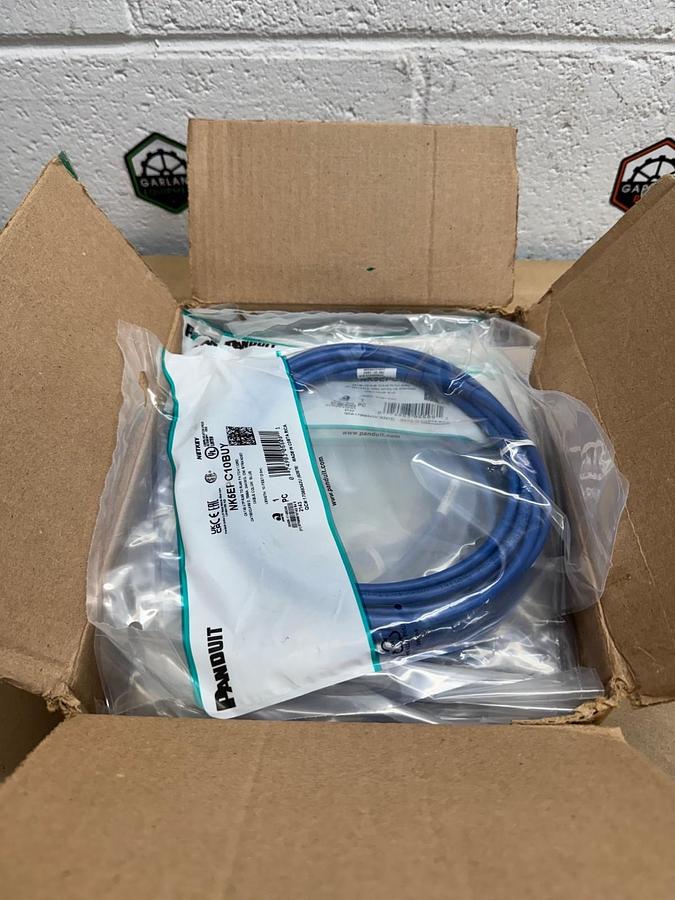 Used Panduit NK5EPC10BUY RJ45 to RJ45 Cable Extension - Blue - (Lot of 10) *NEW*
