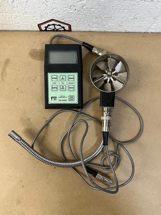 Used Pacer Industries DA-4000 Anemometer w/ FPM Head