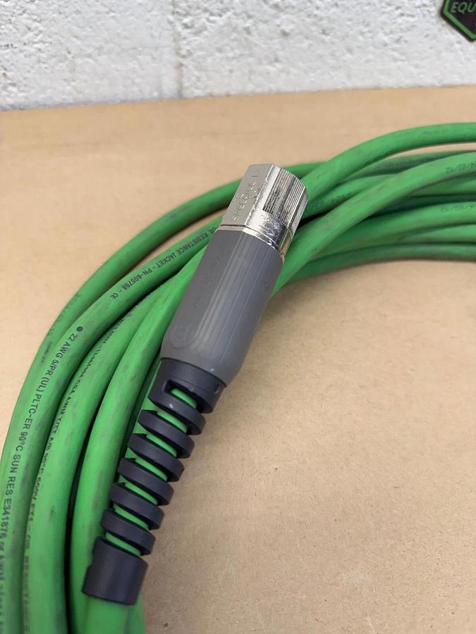 Used Allen-Bradley 2090-CFBM7DF-CEAA25 Feedback Cable, Ser A, 22 AWG, 15m