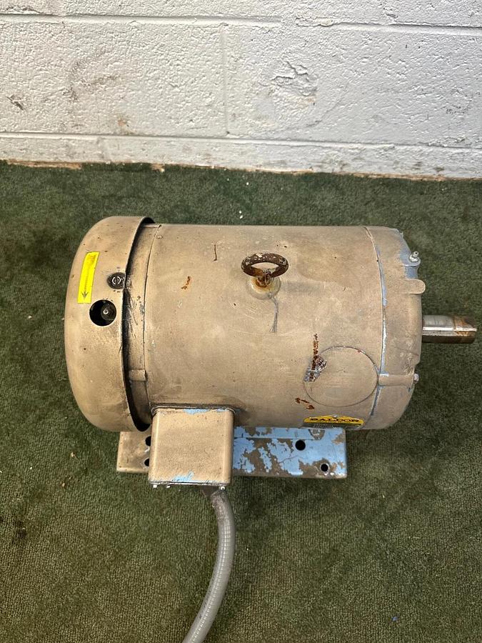 Used Baldor M3710T AC Motor, 7.5Hp @ 1725 RPM, 208-230/460V