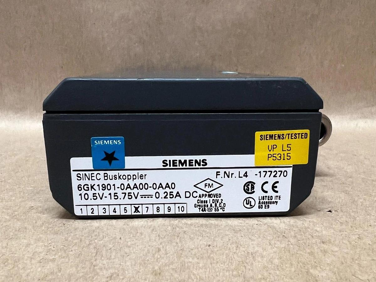 Used Siemens 6GK1901-0AA00-0AA0 SINEC Buskoppler