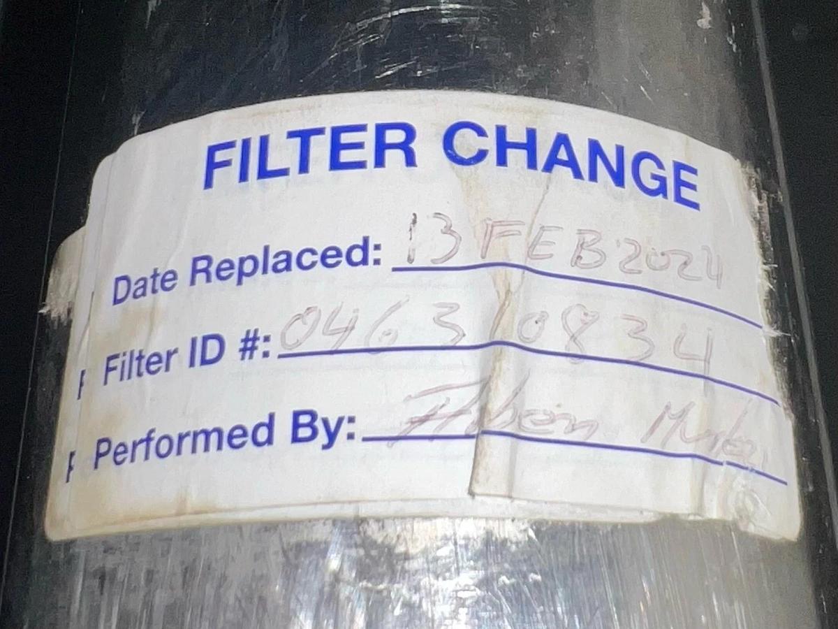 Used T-Style Stainless Steel Filter Housing, 3 ft