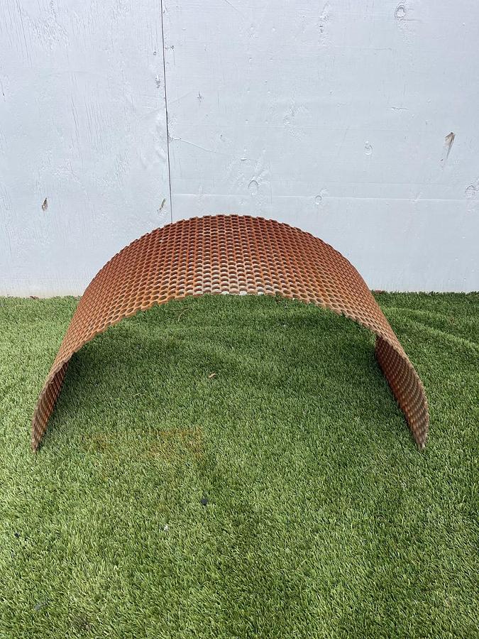 Used HammerMill Screens 5/8” Hole Diam, W:16.50”, L:58.50”, 3 Gauge Steel, 1/4” Thick