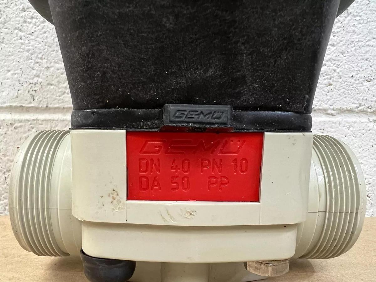 Used Gemü DN 40 PN10 DA 50 PP Diaphragm Valve