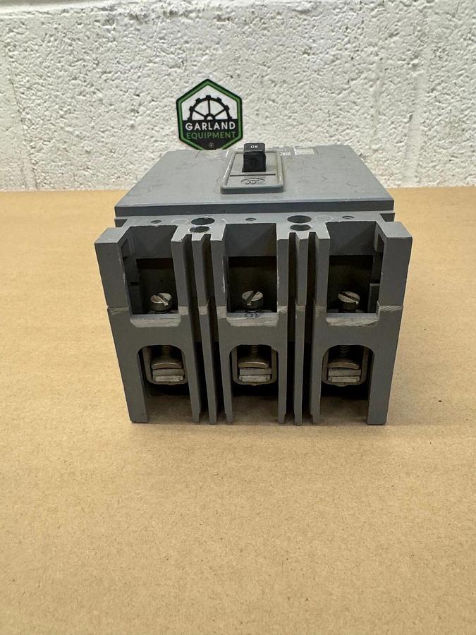 Used Westinghouse HFB3040L Circuit Protector, 40 A, 3 Pole, 600 VAC