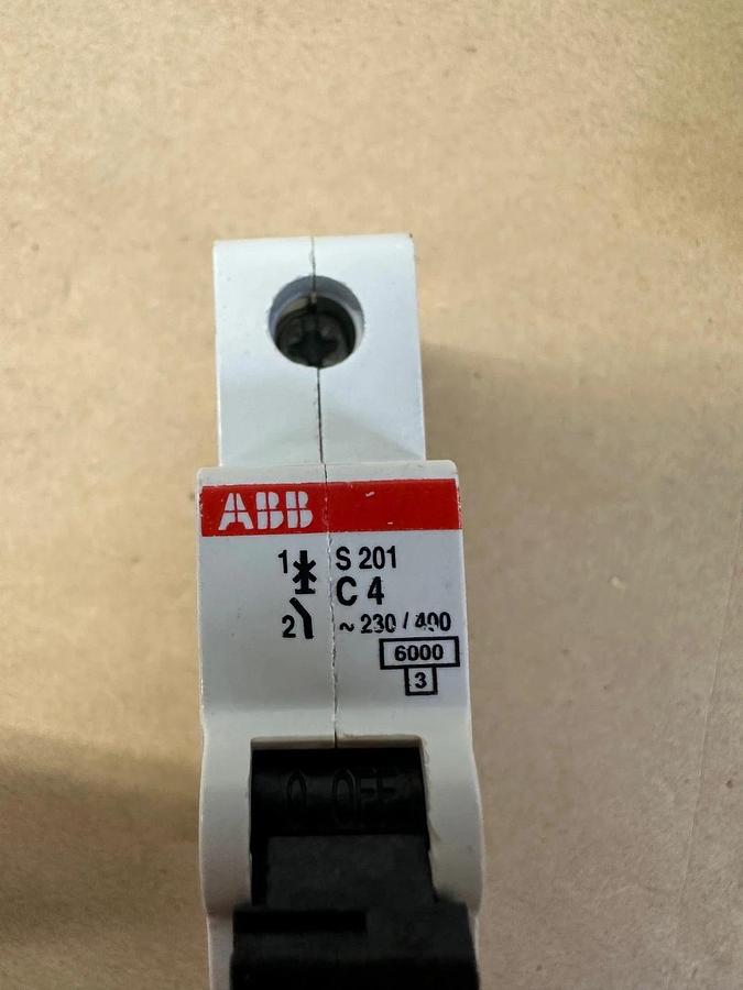 ABB Circuit Breakers S201C4, S201C6 (Lot of 2)
