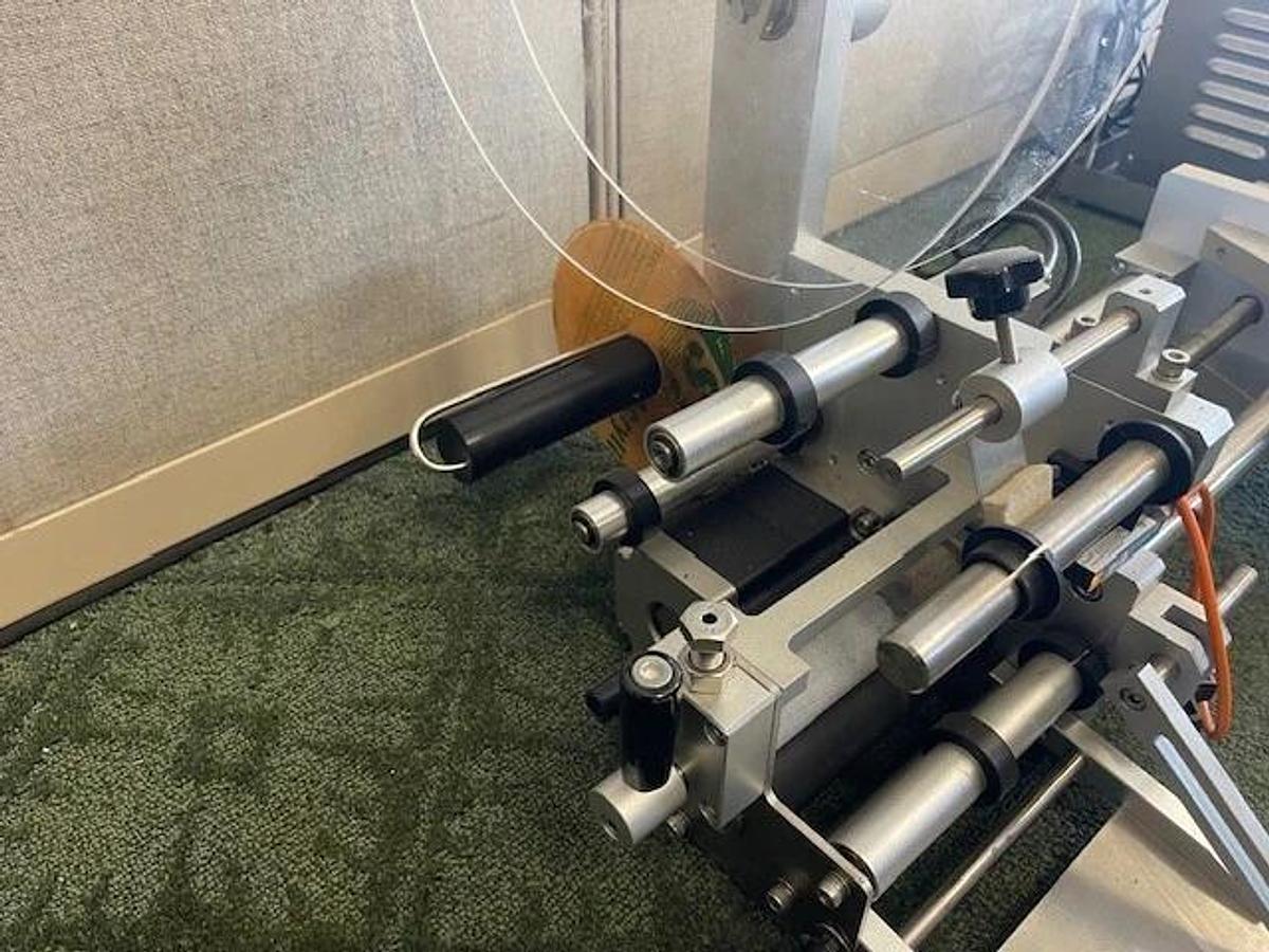 Used Delta TTL-201T Labeling Machine, Single Phase, 110V, Max Label Width 6”