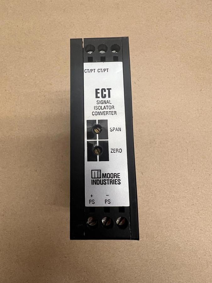 Used Moore Industries ECT/0-5AAC/4-20MA/12-42DC ECT Signal Isolator Converter