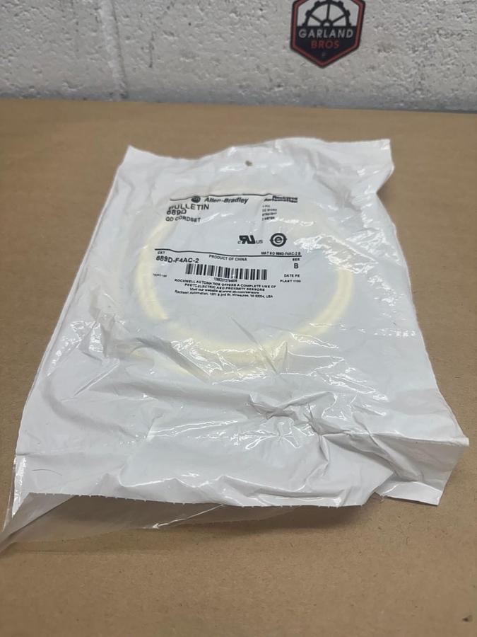 Used Allen Bradley 889D-F4AC-2 Series B, Cord Set (Lot of 2) *NEW*