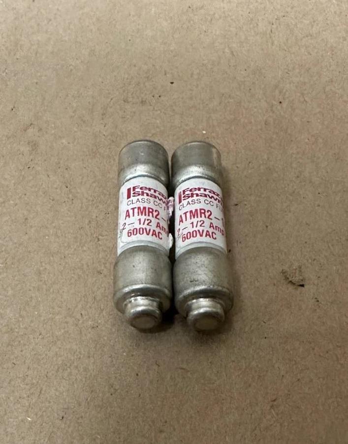 Used Ferraz Shawmut ATMR2-1/2 Class CC Fuse - Lot of 2