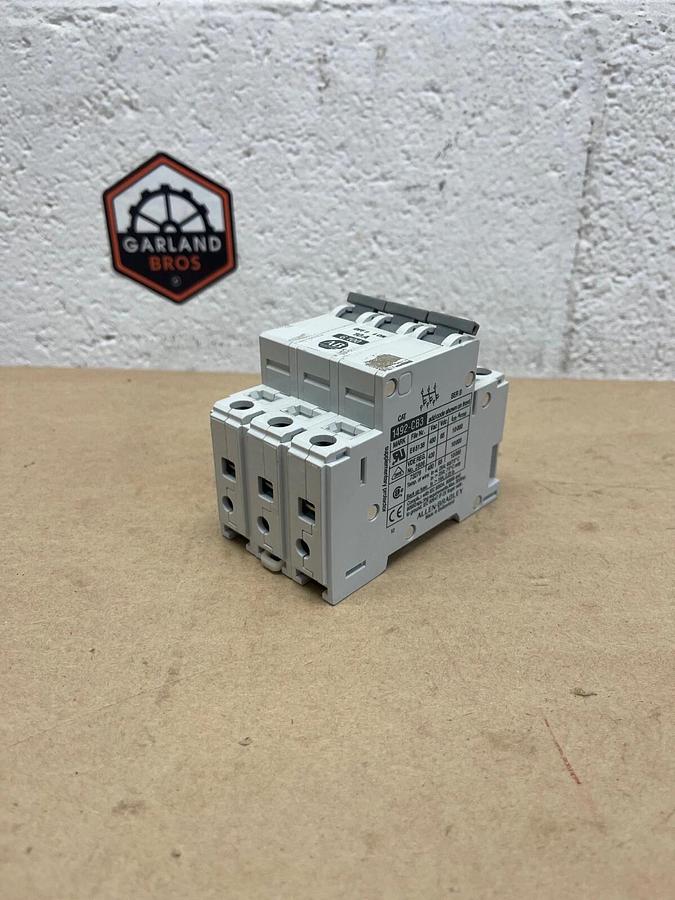 Used Allen-Bradley 1492-CB3 G 100 Supplementary Protector, Series B, 10A