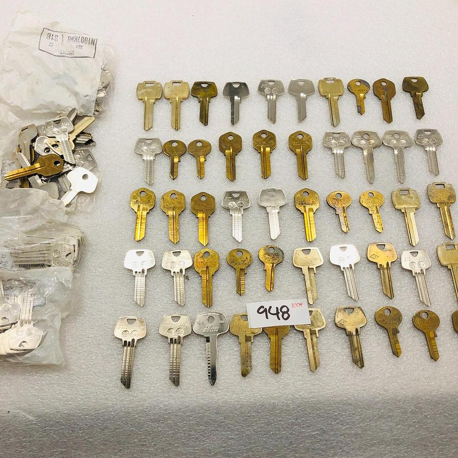 Used Ilco B65, B72, B80 Assortment of GEO Key Blanks - Lot of 26