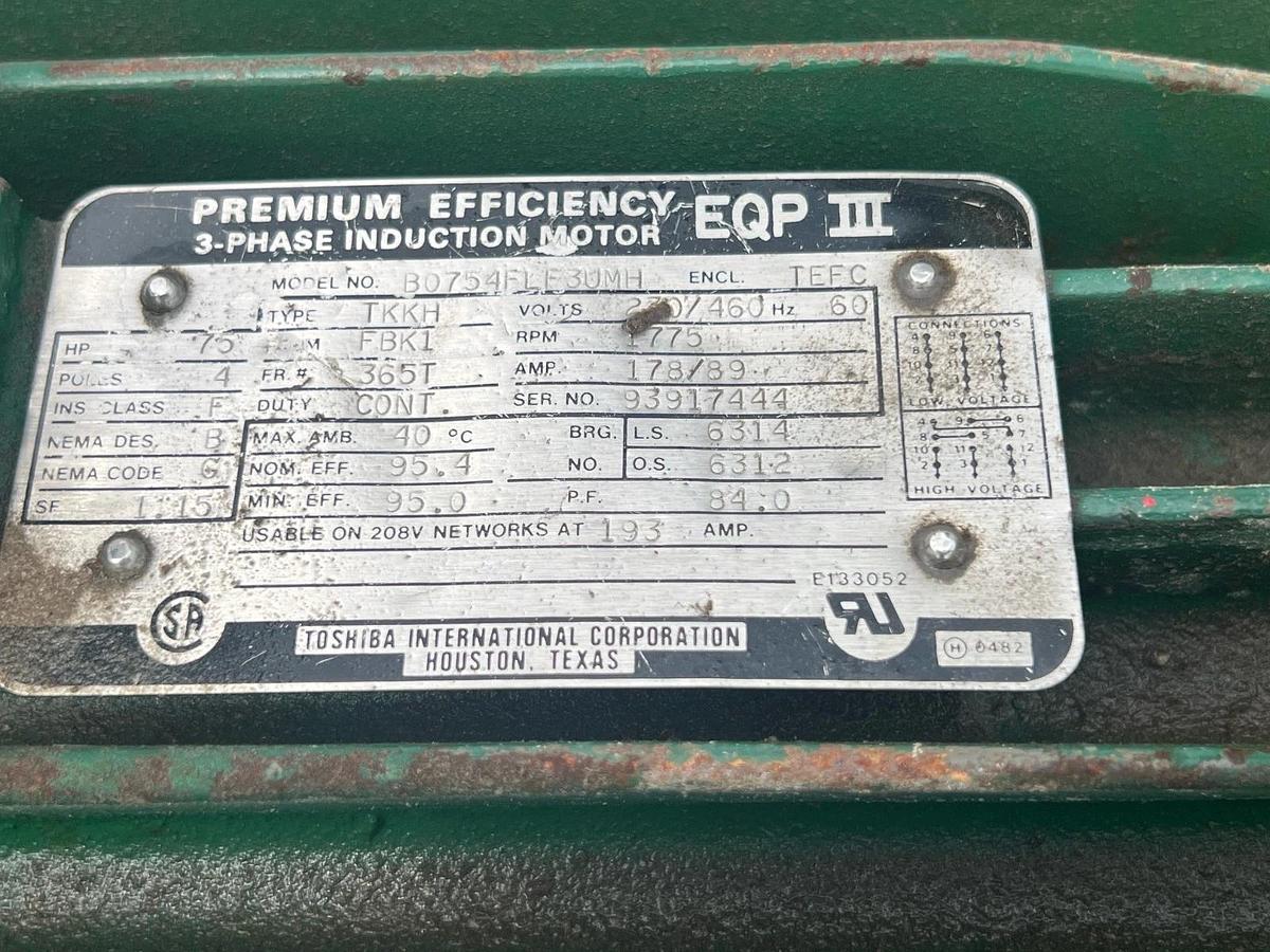 Used Jeffrey Rader 24"x36" Wood Hog, 75Hp Motor