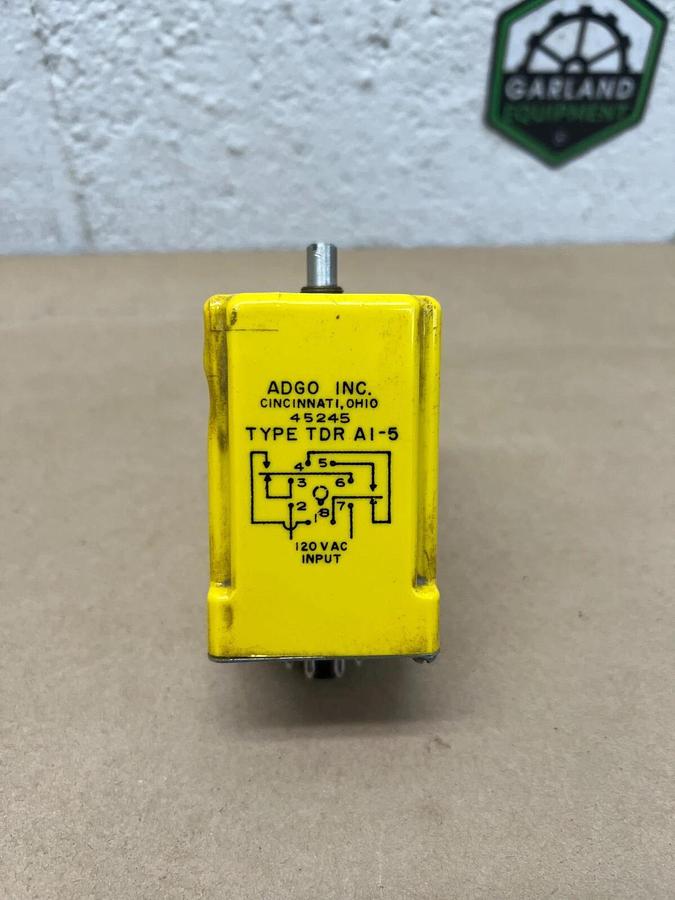 Used Adgo TDR AI-5 Time Delay Relay (Missing Front Knob)