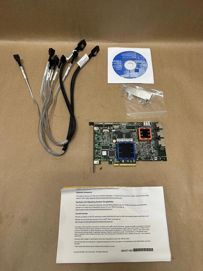 Used INTEL SRCSASPH16I RAID Controller *NEW*