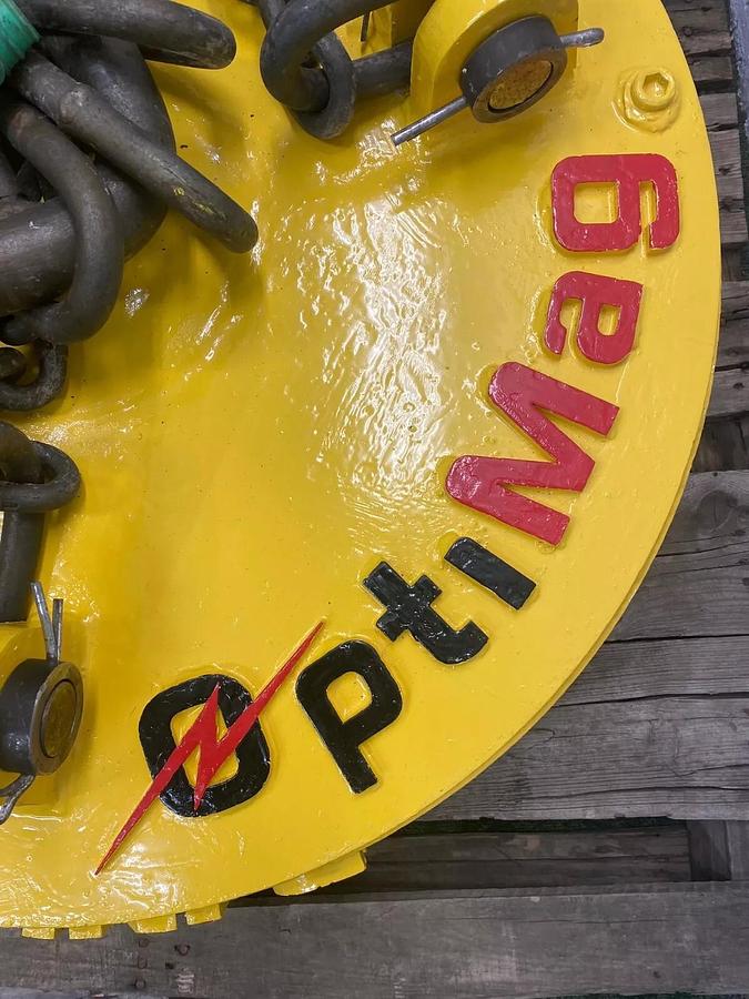 Used Winkle 34ELDSA OptiMag 34” Circular Lifting Magnet w/ Chain