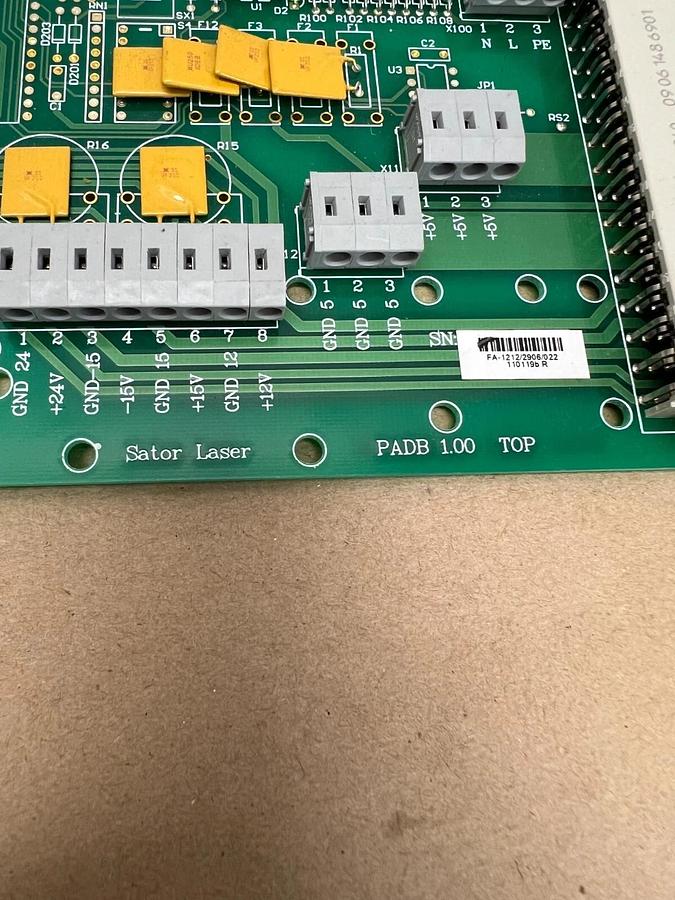 Used Sator Laser PADB 1.00 Control Board