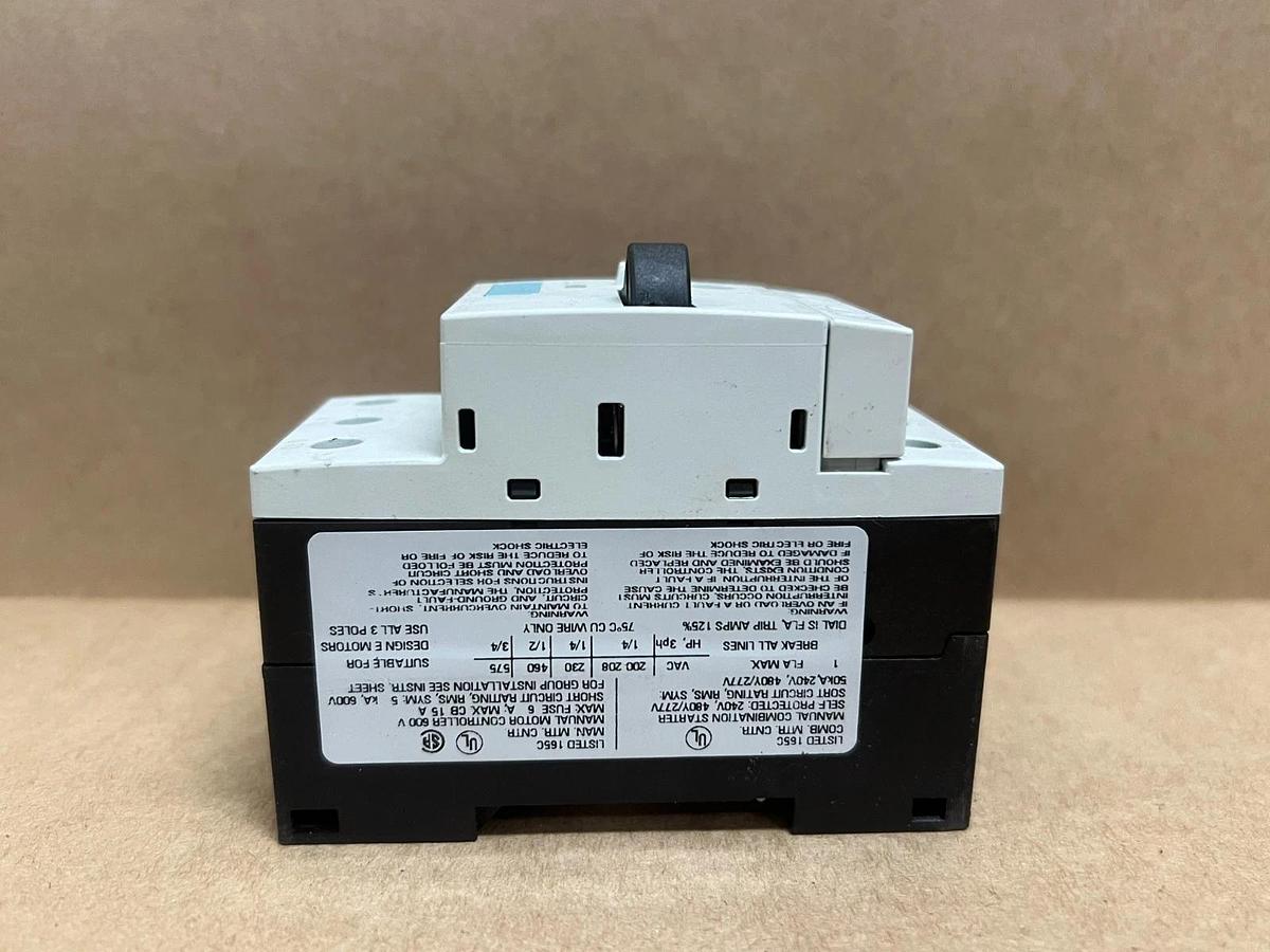 Used Siemens 3RV1011-0JA10 Sirius 3R Motor Starter Circuit Breaker- Lot of 3