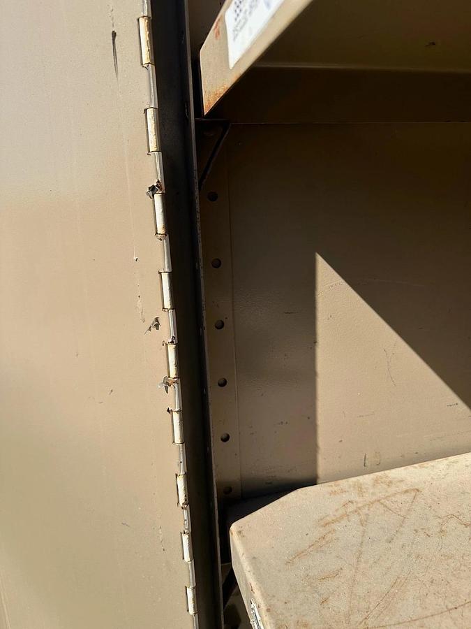 Used Industrial Storage Cabinet 2 Door, 3 Shelf Cabinet W: 36”, D: 23”, H: 80”