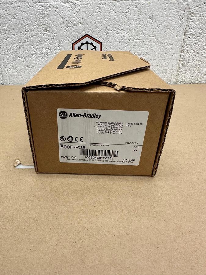 Used Allen Bradley 800F-F25 Plastic Enclosure *NEW*