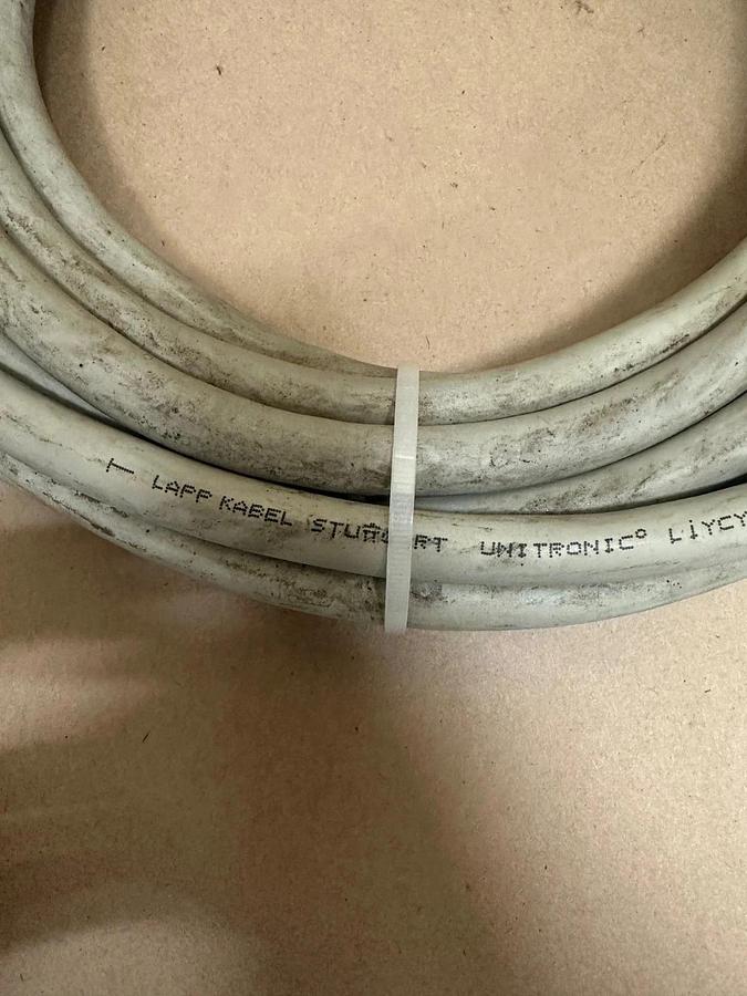 Used Lapp Kabel Stuttgart 12x2x0.25 Unitronic Liycy TP w/ Male 25 Pin Connector