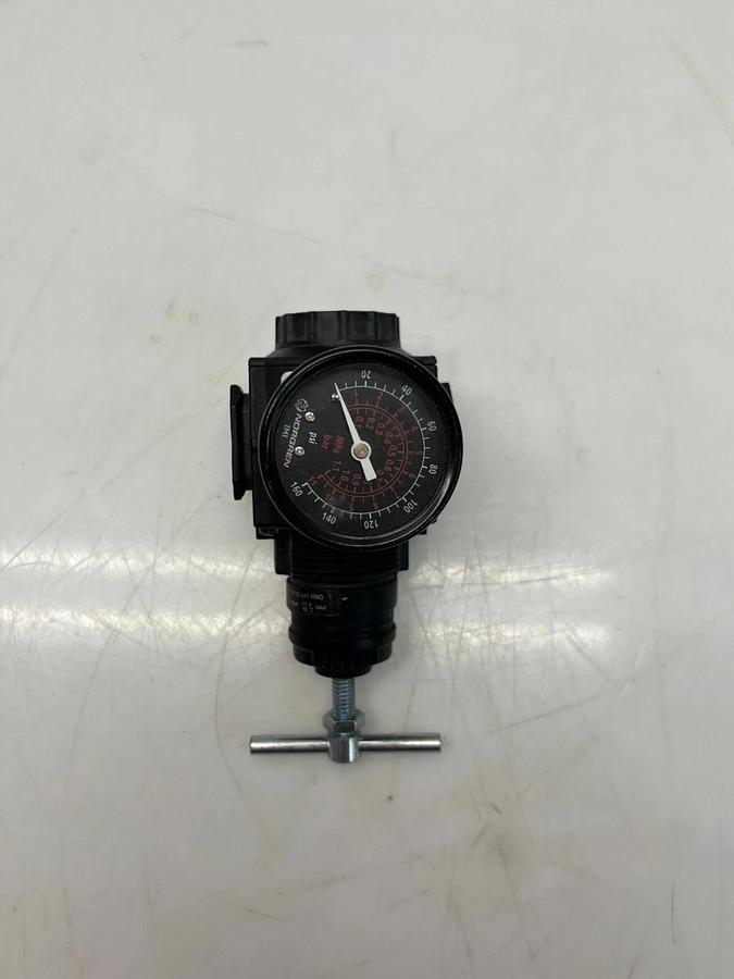 Used Norgren R73G-3AT-RMG Air Regulator Valve w/ 0-160 PSI Gauge