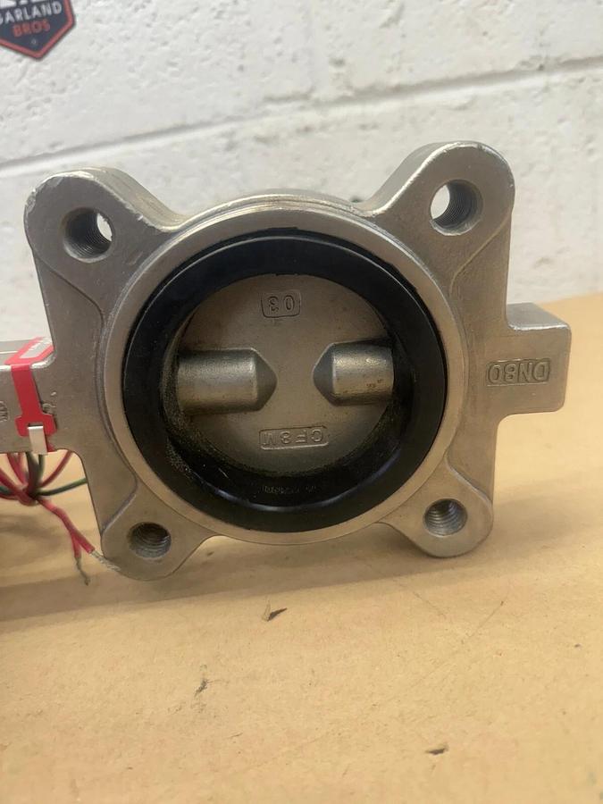 Used Triac OS-L1-0300/2R4SE Butterfly Valve, 3-1/4” Valve