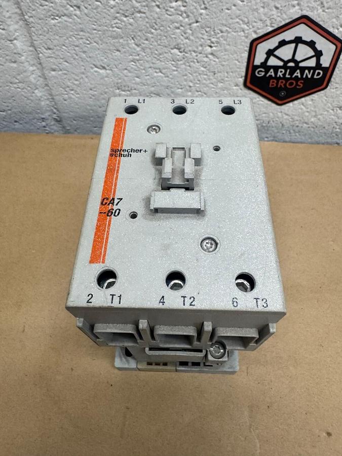 Used Sprecher + Schuh CA7-60-00 Coil Contactor, 690 V, 100 A