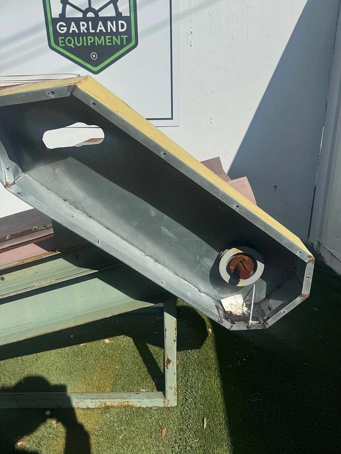 Used Conveyor Belt W:24” L:8’ Inclined Conveyor w/ Magnetic Takeup Pulley