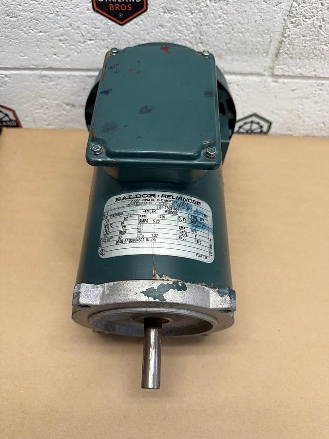 Used Baldor • Reliance T56S1004A 1/2Hp, 1750RPM, 90V Frame: ME0056C, RPM XL D-C Motor